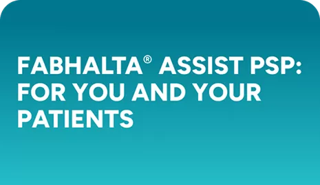 The FABHALTA® ASSIST Patient Support Program (PSP)